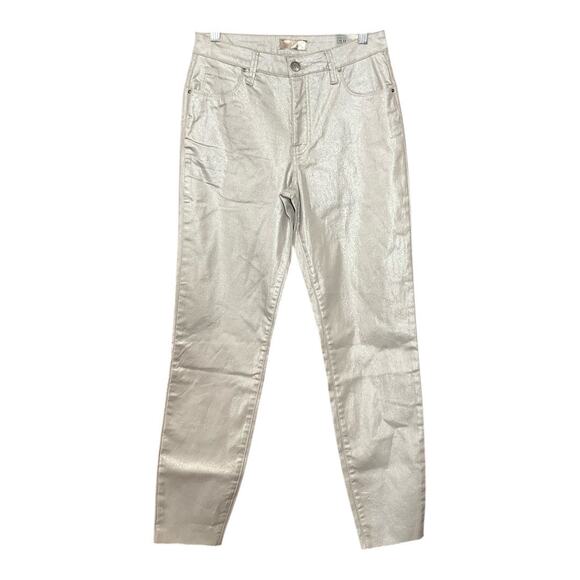 Kut from the Kloth Denim - Kut from the Kloth Pants High Rise Charlize Cigarette Leg Silver NWT 4